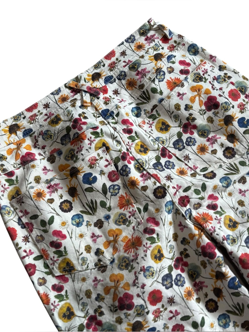 Rachel Antonoff Mike HR Wide Leg Pant Women’s Size 12 In Pressed Flowers - Picture 9 of 9